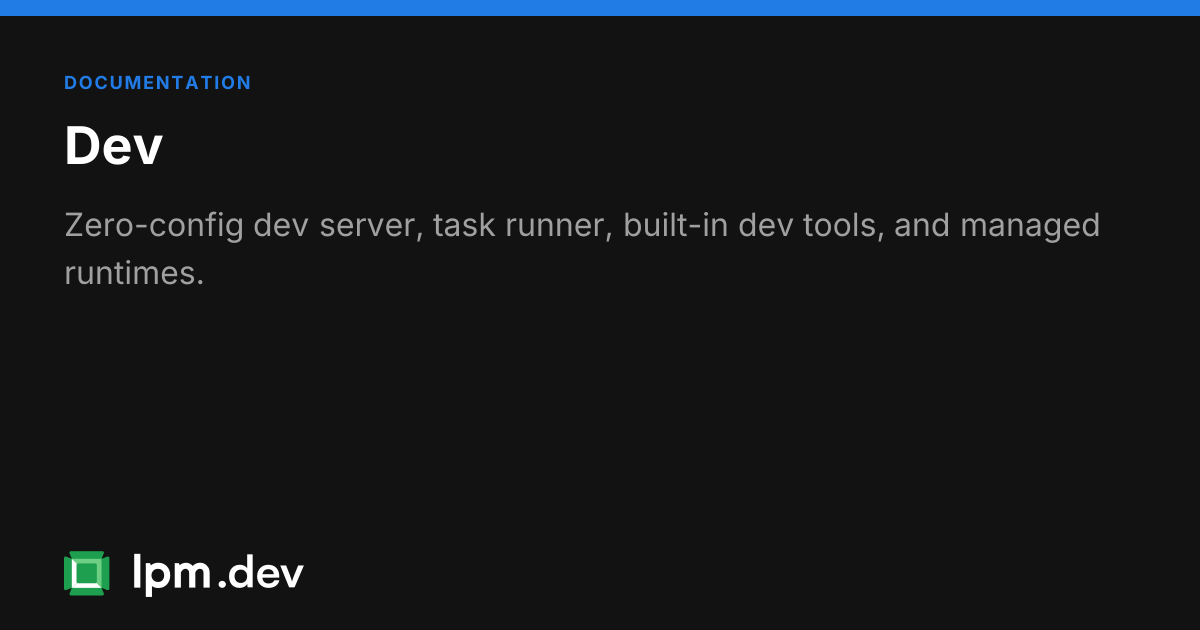 Developer workflow docs | LPM CLI